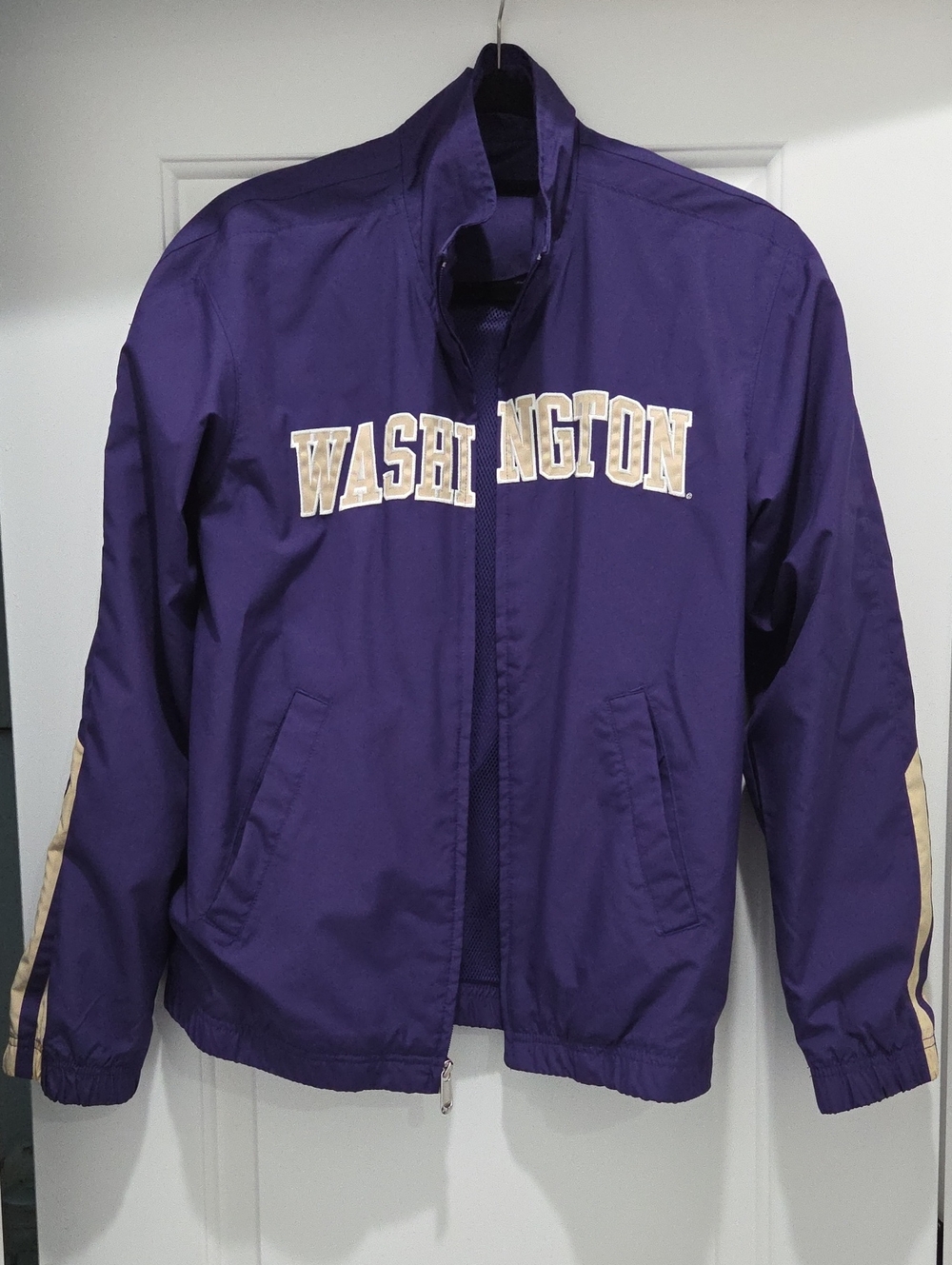 Nike Purple Varsity Jacket with Cream Washington Lettering